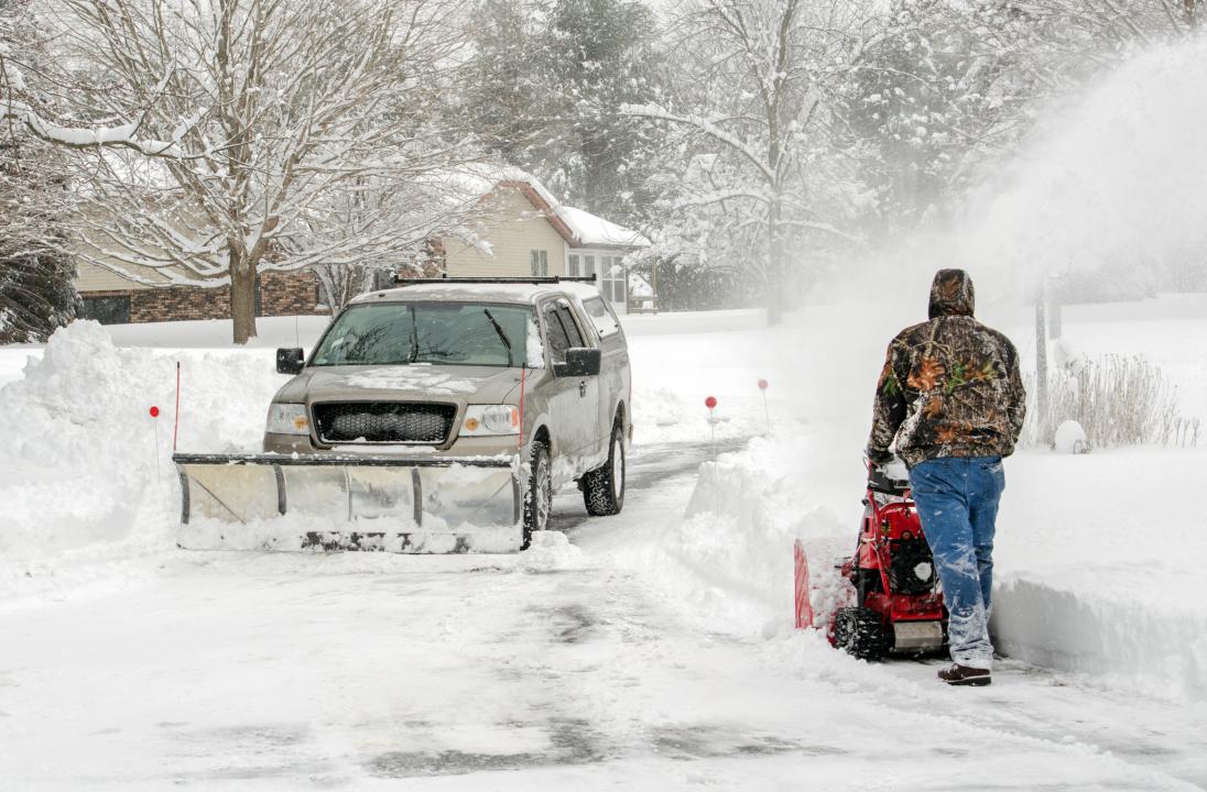 Snow plowing company services